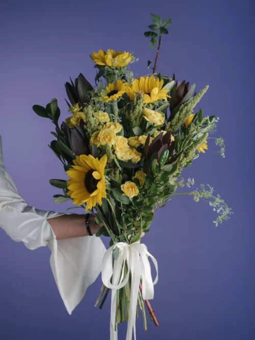 Buchet cu floarea soarelui