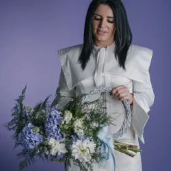Buchet cu hortensie albastră